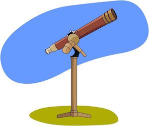 Telescope courtesy of ClassroomClipart.com